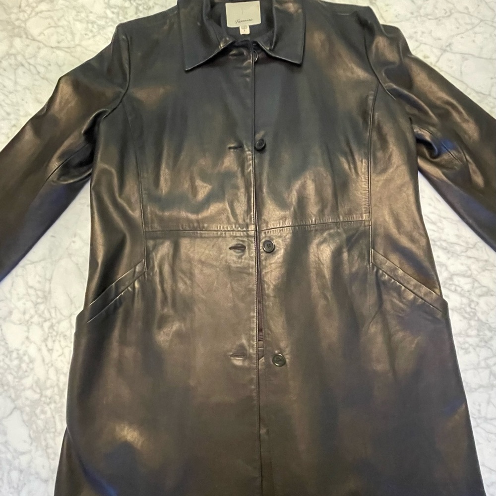 Faconnable “butter” leather 35” jacket.  Never worn!